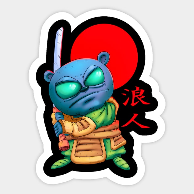 samurai Sticker by vanpaul54